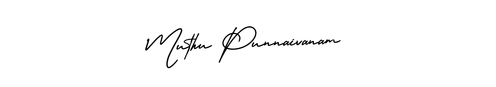 The best way (AmerikaSignatureDemo-Regular) to make a short signature is to pick only two or three words in your name. The name Muthu Punnaivanam include a total of six letters. For converting this name. Muthu Punnaivanam signature style 3 images and pictures png