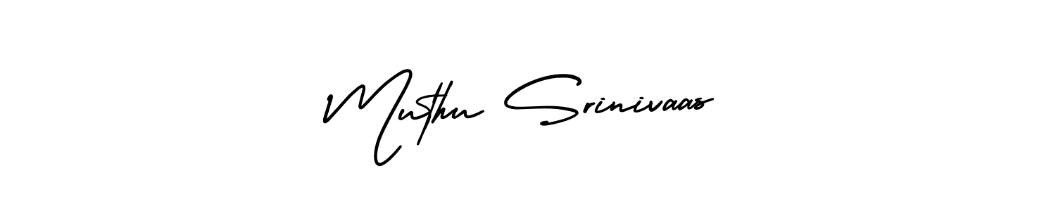 Also You can easily find your signature by using the search form. We will create Muthu Srinivaas name handwritten signature images for you free of cost using AmerikaSignatureDemo-Regular sign style. Muthu Srinivaas signature style 3 images and pictures png