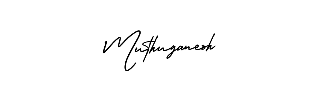 The best way (AmerikaSignatureDemo-Regular) to make a short signature is to pick only two or three words in your name. The name Muthuganesh include a total of six letters. For converting this name. Muthuganesh signature style 3 images and pictures png