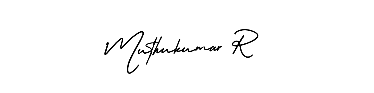 Create a beautiful signature design for name Muthukumar R. With this signature (AmerikaSignatureDemo-Regular) fonts, you can make a handwritten signature for free. Muthukumar R signature style 3 images and pictures png