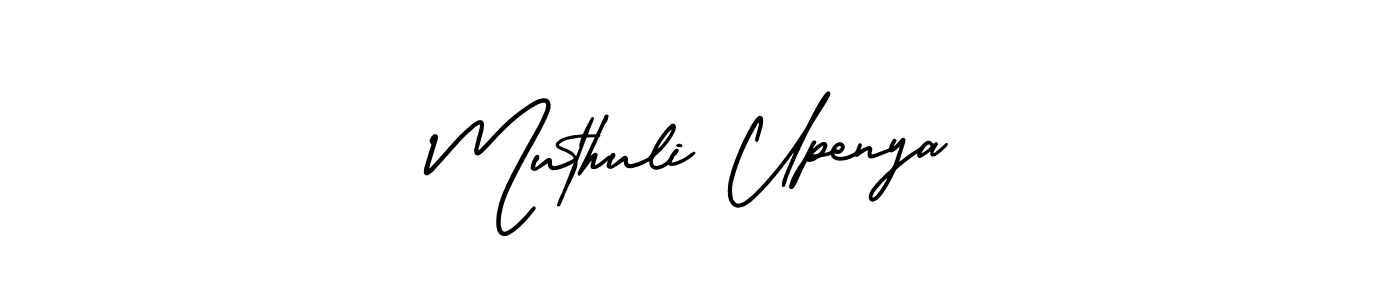 Muthuli Upenya stylish signature style. Best Handwritten Sign (AmerikaSignatureDemo-Regular) for my name. Handwritten Signature Collection Ideas for my name Muthuli Upenya. Muthuli Upenya signature style 3 images and pictures png
