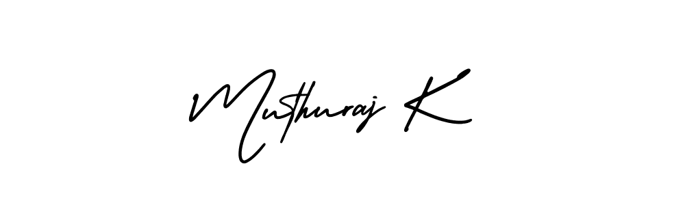 How to Draw Muthuraj K signature style? AmerikaSignatureDemo-Regular is a latest design signature styles for name Muthuraj K. Muthuraj K signature style 3 images and pictures png