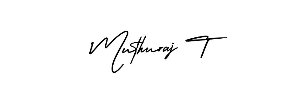How to Draw Muthuraj T signature style? AmerikaSignatureDemo-Regular is a latest design signature styles for name Muthuraj T. Muthuraj T signature style 3 images and pictures png