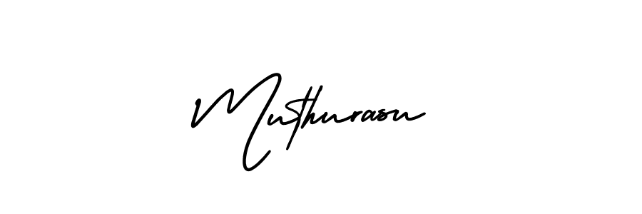 Muthurasu stylish signature style. Best Handwritten Sign (AmerikaSignatureDemo-Regular) for my name. Handwritten Signature Collection Ideas for my name Muthurasu. Muthurasu signature style 3 images and pictures png