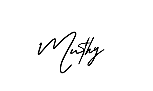 Create a beautiful signature design for name Muthy. With this signature (AmerikaSignatureDemo-Regular) fonts, you can make a handwritten signature for free. Muthy signature style 3 images and pictures png