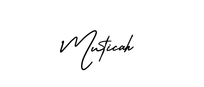 How to Draw Muticah signature style? AmerikaSignatureDemo-Regular is a latest design signature styles for name Muticah. Muticah signature style 3 images and pictures png