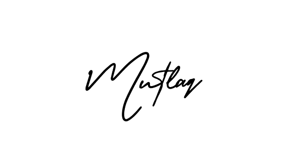 Create a beautiful signature design for name Mutlaq. With this signature (AmerikaSignatureDemo-Regular) fonts, you can make a handwritten signature for free. Mutlaq signature style 3 images and pictures png