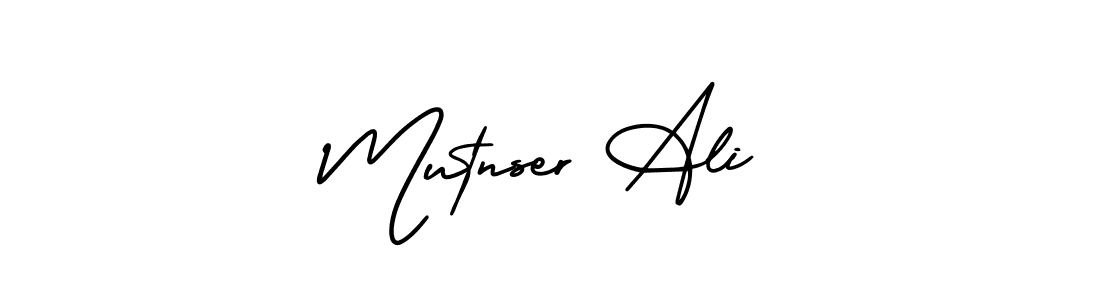 Use a signature maker to create a handwritten signature online. With this signature software, you can design (AmerikaSignatureDemo-Regular) your own signature for name Mutnser Ali. Mutnser Ali signature style 3 images and pictures png