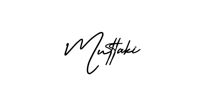 Make a beautiful signature design for name Muttaki. With this signature (AmerikaSignatureDemo-Regular) style, you can create a handwritten signature for free. Muttaki signature style 3 images and pictures png