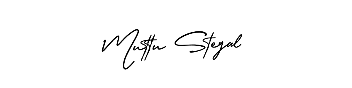 Use a signature maker to create a handwritten signature online. With this signature software, you can design (AmerikaSignatureDemo-Regular) your own signature for name Muttu Steyal. Muttu Steyal signature style 3 images and pictures png