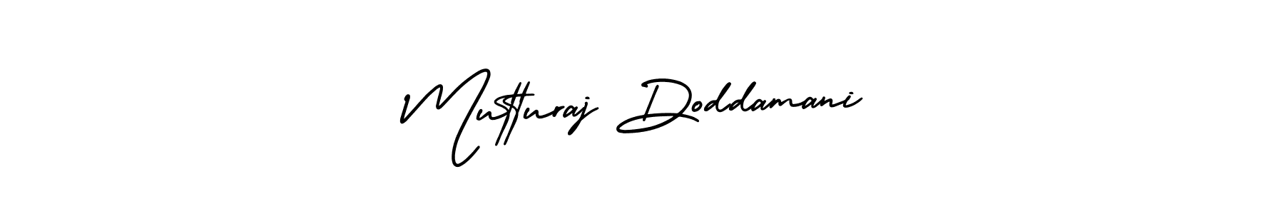 Design your own signature with our free online signature maker. With this signature software, you can create a handwritten (AmerikaSignatureDemo-Regular) signature for name Mutturaj Doddamani. Mutturaj Doddamani signature style 3 images and pictures png