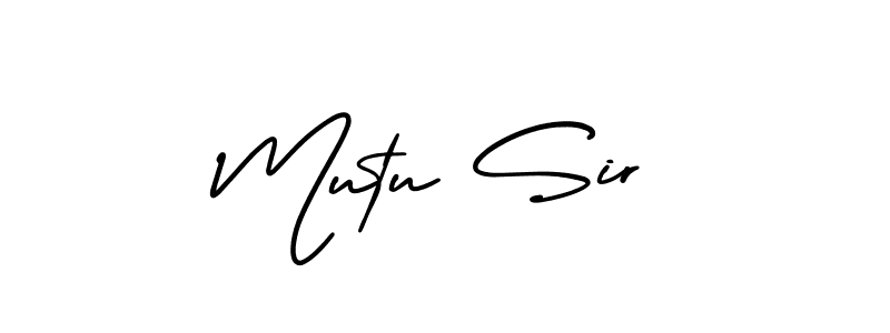 This is the best signature style for the Mutu Sir name. Also you like these signature font (AmerikaSignatureDemo-Regular). Mix name signature. Mutu Sir signature style 3 images and pictures png