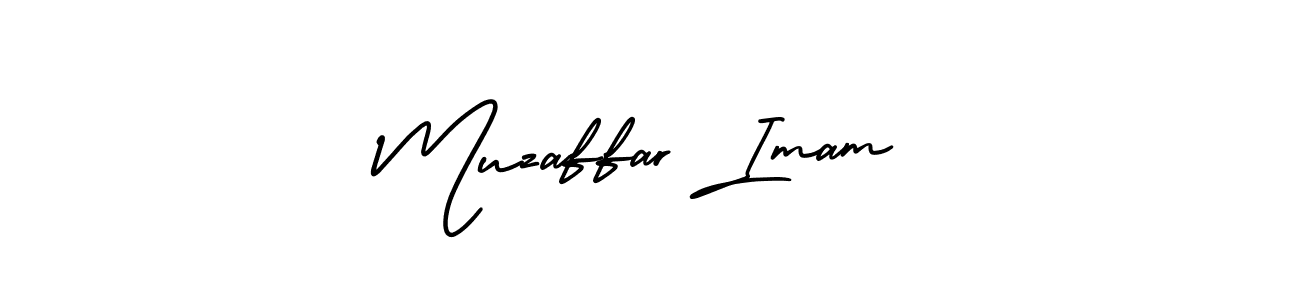 Make a beautiful signature design for name Muzaffar Imam. With this signature (AmerikaSignatureDemo-Regular) style, you can create a handwritten signature for free. Muzaffar Imam signature style 3 images and pictures png