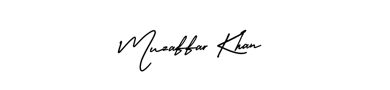 Muzaffar Khan stylish signature style. Best Handwritten Sign (AmerikaSignatureDemo-Regular) for my name. Handwritten Signature Collection Ideas for my name Muzaffar Khan. Muzaffar Khan signature style 3 images and pictures png