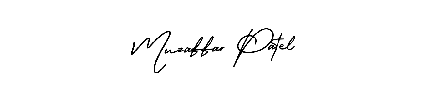 Also You can easily find your signature by using the search form. We will create Muzaffar Patel name handwritten signature images for you free of cost using AmerikaSignatureDemo-Regular sign style. Muzaffar Patel signature style 3 images and pictures png