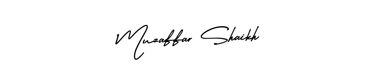 Design your own signature with our free online signature maker. With this signature software, you can create a handwritten (AmerikaSignatureDemo-Regular) signature for name Muzaffar Shaikh. Muzaffar Shaikh signature style 3 images and pictures png
