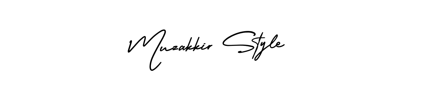 Make a beautiful signature design for name Muzakkir Style. With this signature (AmerikaSignatureDemo-Regular) style, you can create a handwritten signature for free. Muzakkir Style signature style 3 images and pictures png