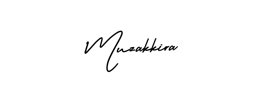 Muzakkira stylish signature style. Best Handwritten Sign (AmerikaSignatureDemo-Regular) for my name. Handwritten Signature Collection Ideas for my name Muzakkira. Muzakkira signature style 3 images and pictures png