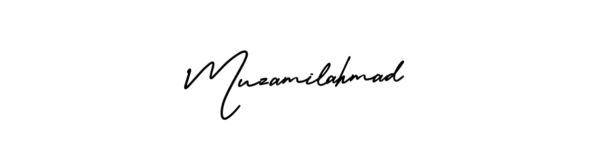You should practise on your own different ways (AmerikaSignatureDemo-Regular) to write your name (Muzamilahmad) in signature. don't let someone else do it for you. Muzamilahmad signature style 3 images and pictures png