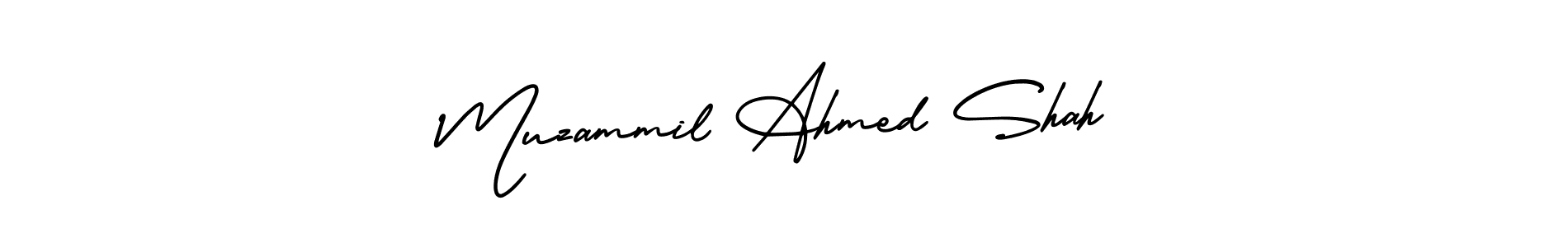 if you are searching for the best signature style for your name Muzammil Ahmed Shah. so please give up your signature search. here we have designed multiple signature styles  using AmerikaSignatureDemo-Regular. Muzammil Ahmed Shah signature style 3 images and pictures png