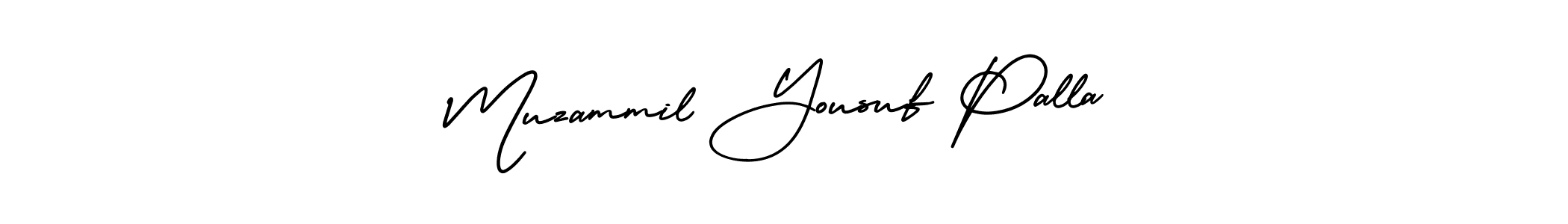Also You can easily find your signature by using the search form. We will create Muzammil Yousuf Palla name handwritten signature images for you free of cost using AmerikaSignatureDemo-Regular sign style. Muzammil Yousuf Palla signature style 3 images and pictures png
