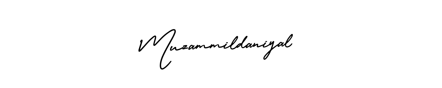 How to make Muzammildaniyal signature? AmerikaSignatureDemo-Regular is a professional autograph style. Create handwritten signature for Muzammildaniyal name. Muzammildaniyal signature style 3 images and pictures png