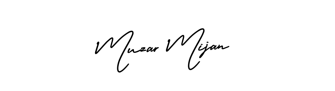 Also we have Muzar Mijan name is the best signature style. Create professional handwritten signature collection using AmerikaSignatureDemo-Regular autograph style. Muzar Mijan signature style 3 images and pictures png