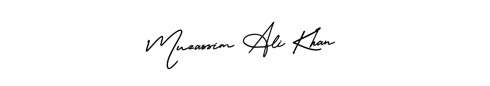 Design your own signature with our free online signature maker. With this signature software, you can create a handwritten (AmerikaSignatureDemo-Regular) signature for name Muzassim Ali Khan. Muzassim Ali Khan signature style 3 images and pictures png