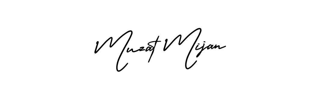 Also we have Muzat Mijan name is the best signature style. Create professional handwritten signature collection using AmerikaSignatureDemo-Regular autograph style. Muzat Mijan signature style 3 images and pictures png