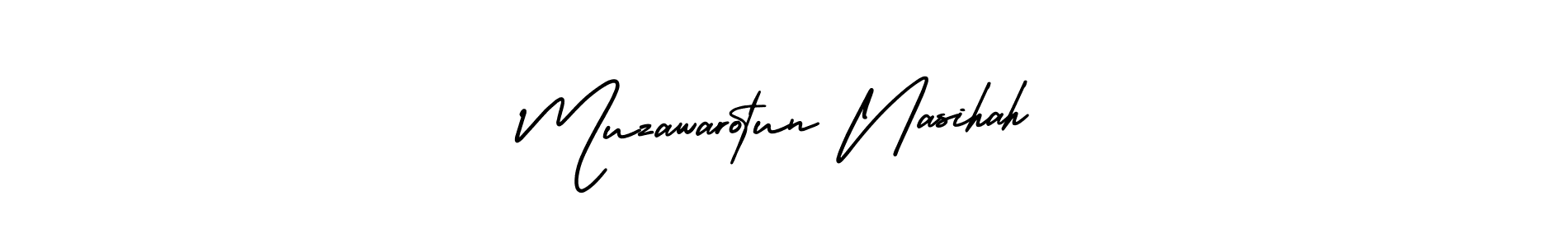Once you've used our free online signature maker to create your best signature AmerikaSignatureDemo-Regular style, it's time to enjoy all of the benefits that Muzawarotun Nasihah name signing documents. Muzawarotun Nasihah signature style 3 images and pictures png