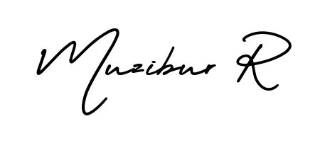 The AmerikaSignatureDemo-Regular font gives name Muzibur R a signature that looks effortless yet distinguished. Download high-res PNG instantly. Muzibur R signature style 3 images and pictures png
