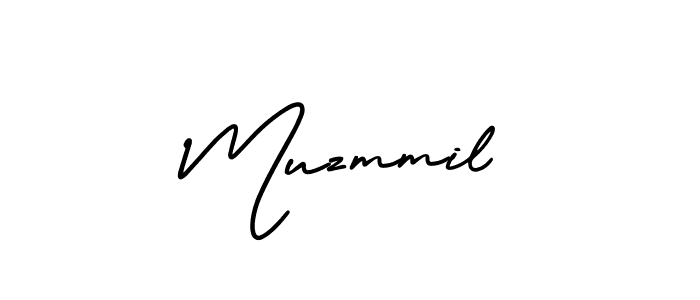 Make a beautiful signature design for name Muzmmil. With this signature (AmerikaSignatureDemo-Regular) style, you can create a handwritten signature for free. Muzmmil signature style 3 images and pictures png