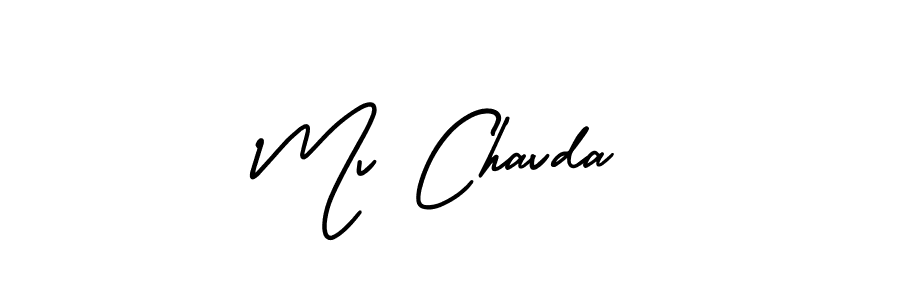 Make a beautiful signature design for name Mv Chavda. Use this online signature maker to create a handwritten signature for free. Mv Chavda signature style 3 images and pictures png