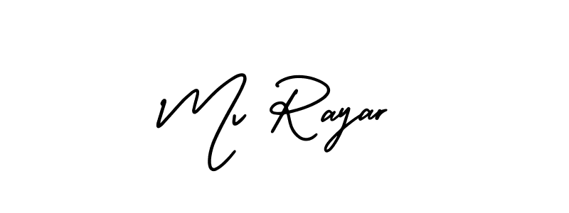 Make a beautiful signature design for name Mv Rayar. Use this online signature maker to create a handwritten signature for free. Mv Rayar signature style 3 images and pictures png