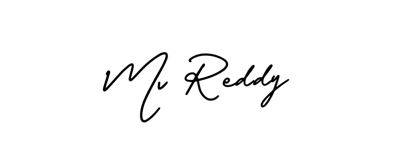 Make a beautiful signature design for name Mv Reddy. Use this online signature maker to create a handwritten signature for free. Mv Reddy signature style 3 images and pictures png