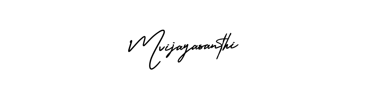 Design your own signature with our free online signature maker. With this signature software, you can create a handwritten (AmerikaSignatureDemo-Regular) signature for name Mvijayasanthi. Mvijayasanthi signature style 3 images and pictures png