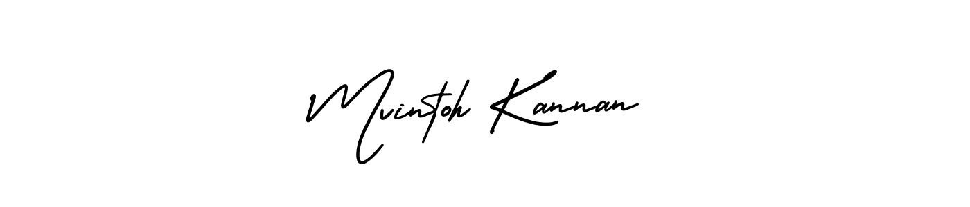 Design your own signature with our free online signature maker. With this signature software, you can create a handwritten (AmerikaSignatureDemo-Regular) signature for name Mvintoh Kannan. Mvintoh Kannan signature style 3 images and pictures png