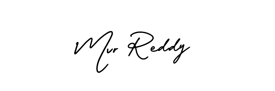 Also You can easily find your signature by using the search form. We will create Mvr Reddy name handwritten signature images for you free of cost using AmerikaSignatureDemo-Regular sign style. Mvr Reddy signature style 3 images and pictures png