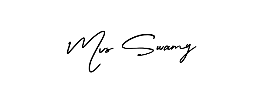 Also You can easily find your signature by using the search form. We will create Mvs Swamy name handwritten signature images for you free of cost using AmerikaSignatureDemo-Regular sign style. Mvs Swamy signature style 3 images and pictures png
