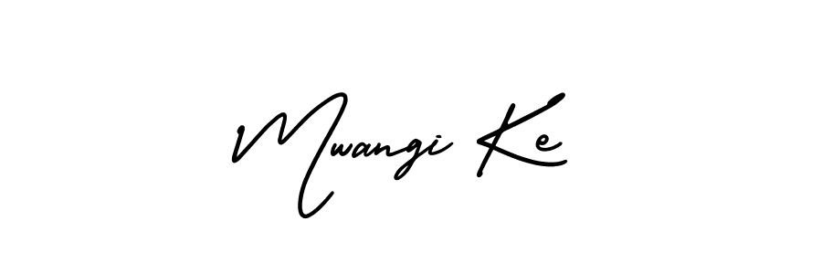 AmerikaSignatureDemo-Regular is a professional signature style that is perfect for those who want to add a touch of class to their signature. It is also a great choice for those who want to make their signature more unique. Get Mwangi Ke name to fancy signature for free. Mwangi Ke signature style 3 images and pictures png