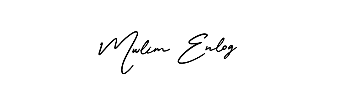 Make a short Mwlim Enlog signature style. Manage your documents anywhere anytime using AmerikaSignatureDemo-Regular. Create and add eSignatures, submit forms, share and send files easily. Mwlim Enlog signature style 3 images and pictures png
