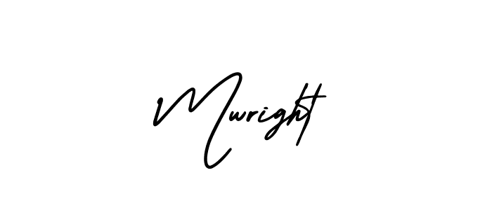 How to make Mwright signature? AmerikaSignatureDemo-Regular is a professional autograph style. Create handwritten signature for Mwright name. Mwright signature style 3 images and pictures png