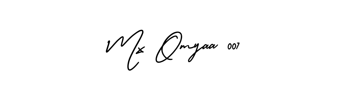 Create a beautiful signature design for name Mx Omyaa 007. With this signature (AmerikaSignatureDemo-Regular) fonts, you can make a handwritten signature for free. Mx Omyaa 007 signature style 3 images and pictures png