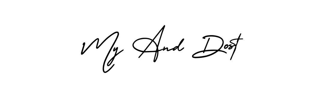 You can use this online signature creator to create a handwritten signature for the name My And Dost. This is the best online autograph maker. My And Dost signature style 3 images and pictures png