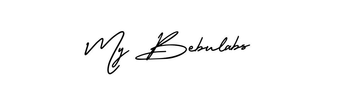 How to make My Bebulabs name signature. Use AmerikaSignatureDemo-Regular style for creating short signs online. This is the latest handwritten sign. My Bebulabs signature style 3 images and pictures png