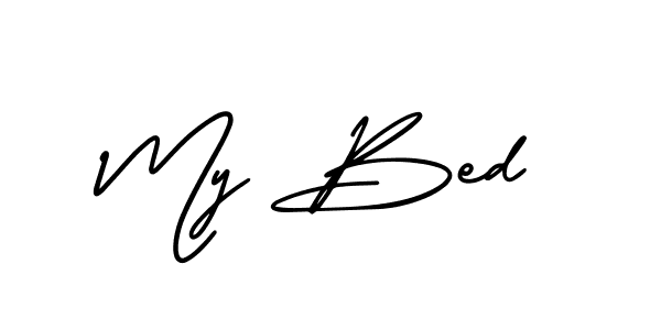 Also we have My Bed name is the best signature style. Create professional handwritten signature collection using AmerikaSignatureDemo-Regular autograph style. My Bed signature style 3 images and pictures png