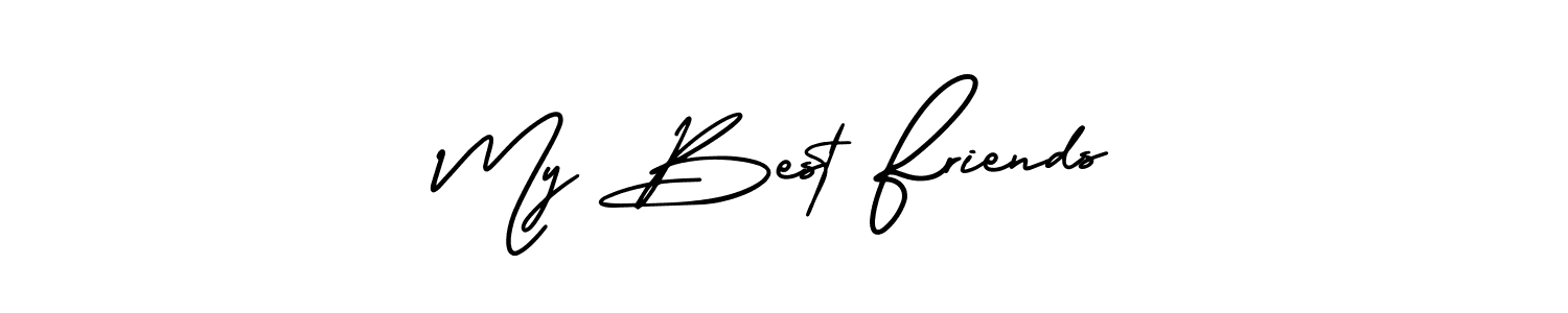 Best and Professional Signature Style for My Best Friends. AmerikaSignatureDemo-Regular Best Signature Style Collection. My Best Friends signature style 3 images and pictures png
