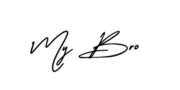 This is the best signature style for the My Bro name. Also you like these signature font (AmerikaSignatureDemo-Regular). Mix name signature. My Bro signature style 3 images and pictures png