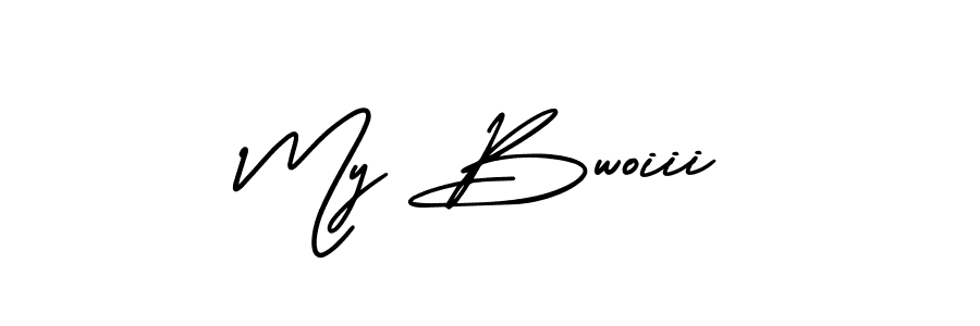 My Bwoiii stylish signature style. Best Handwritten Sign (AmerikaSignatureDemo-Regular) for my name. Handwritten Signature Collection Ideas for my name My Bwoiii. My Bwoiii signature style 3 images and pictures png