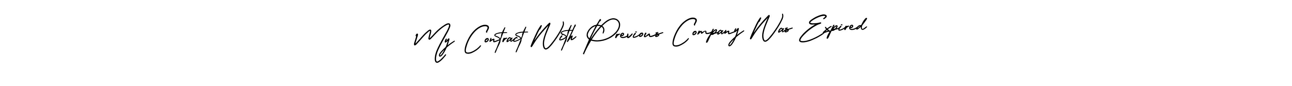 Similarly AmerikaSignatureDemo-Regular is the best handwritten signature design. Signature creator online .You can use it as an online autograph creator for name My Contract With Previous Company Was Expired. My Contract With Previous Company Was Expired signature style 3 images and pictures png